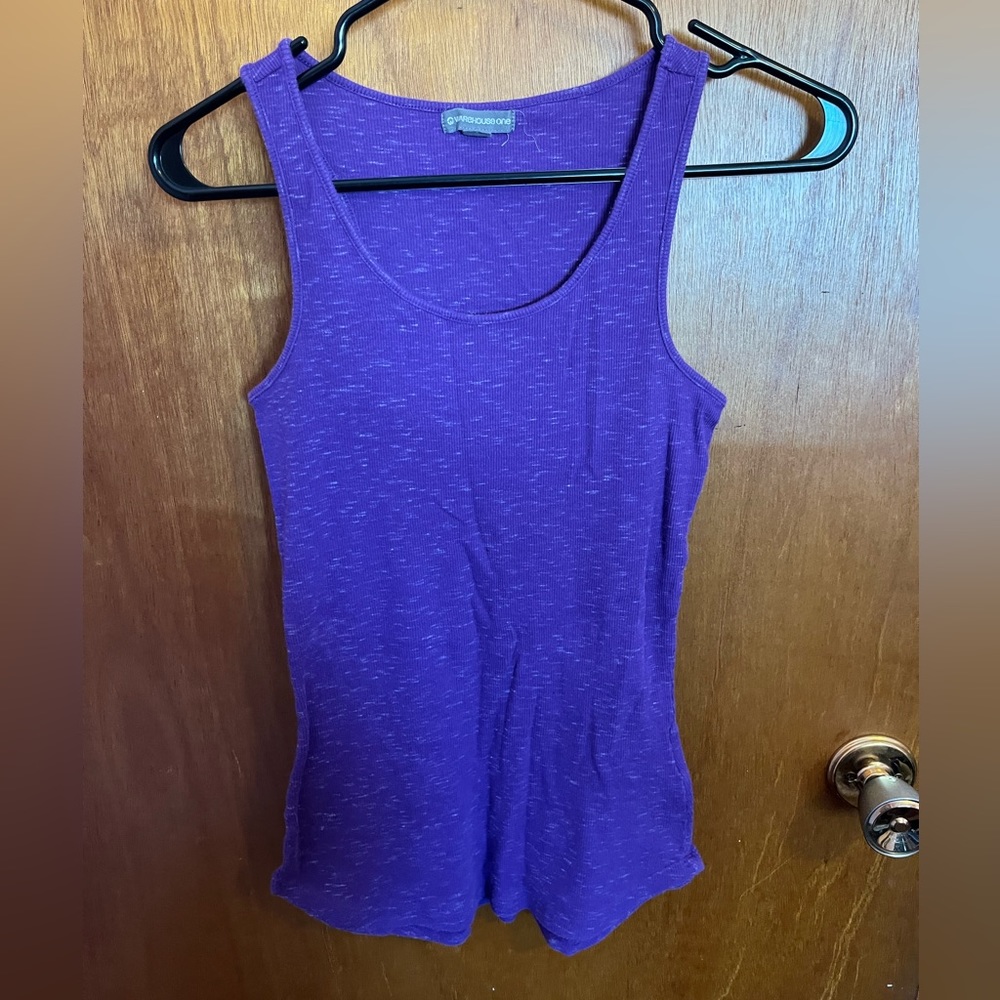 Ladies purple tank
